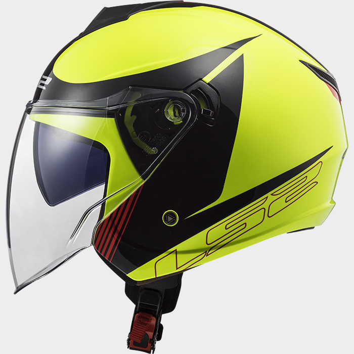 Casco LS2 OF573 Twister II Plane H-V Yellow Black Red 