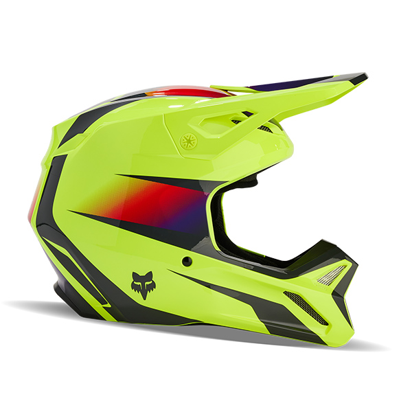 Casco Fox Racing V1 Flora Amarillo BigMoto.es